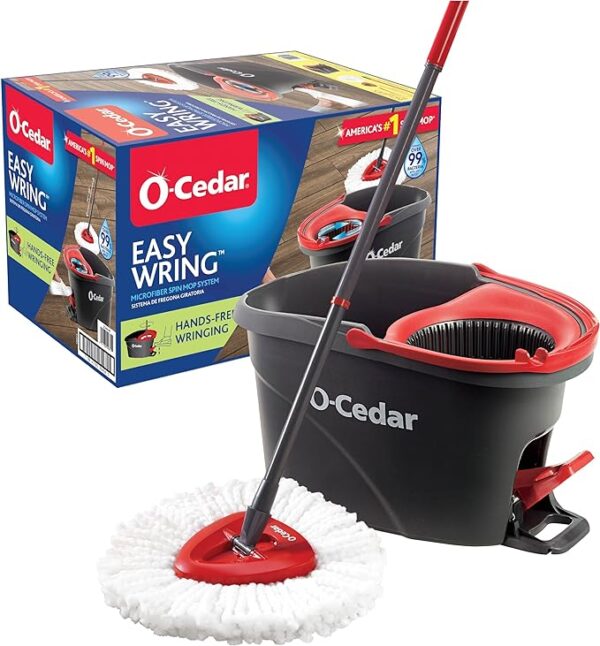 O-Cedar EasyWring Microfiber Spin Mop & Bucket System