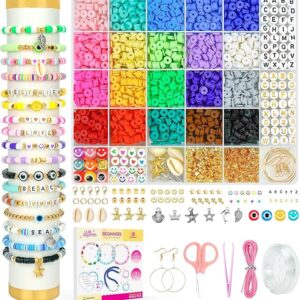 Dowsabel 5000 Pcs Clay Beads Bracelet Kit
