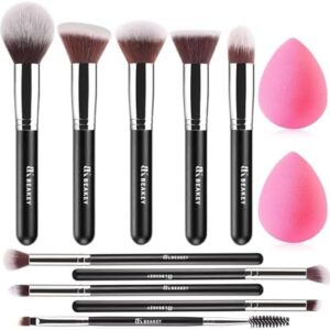 BEAKEY 12-Piece Makeup Brush & Sponge Set