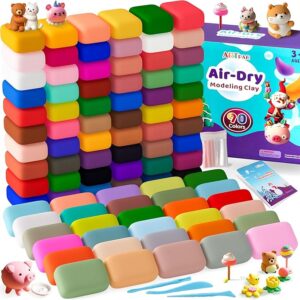 ARTPAR 90-Color Air Dry Clay Kit for Kids