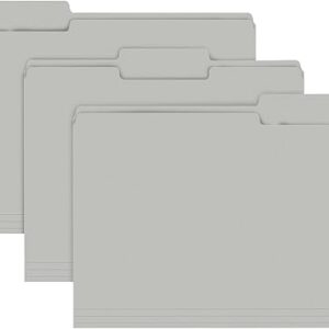 RAZCC 150-Pack Letter Size File Folders – Grey