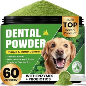 BuddyCheer Dog Teeth Cleaning Powder – 60-Day Mint Formula