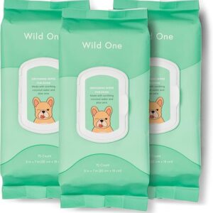 Wild One Eucalyptus Natural Dog Grooming Wipes – 210 Count