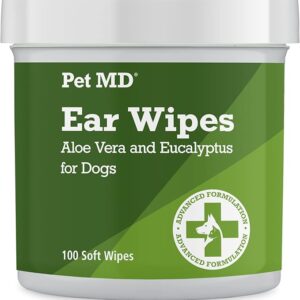 Pet MD Dog Ear Cleaner Wipes – 100 Count