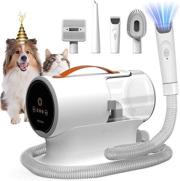 AIRROBO PG100 Dog Grooming Vacuum Kit – 12000Pa Suction, 2L Capacity